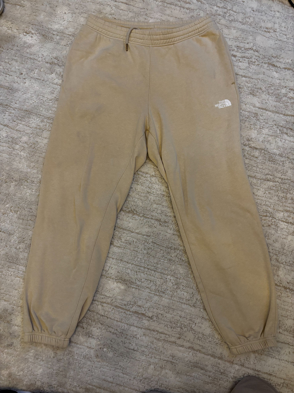 The North Face Fleece Jogger Sweatpants Tan Mens